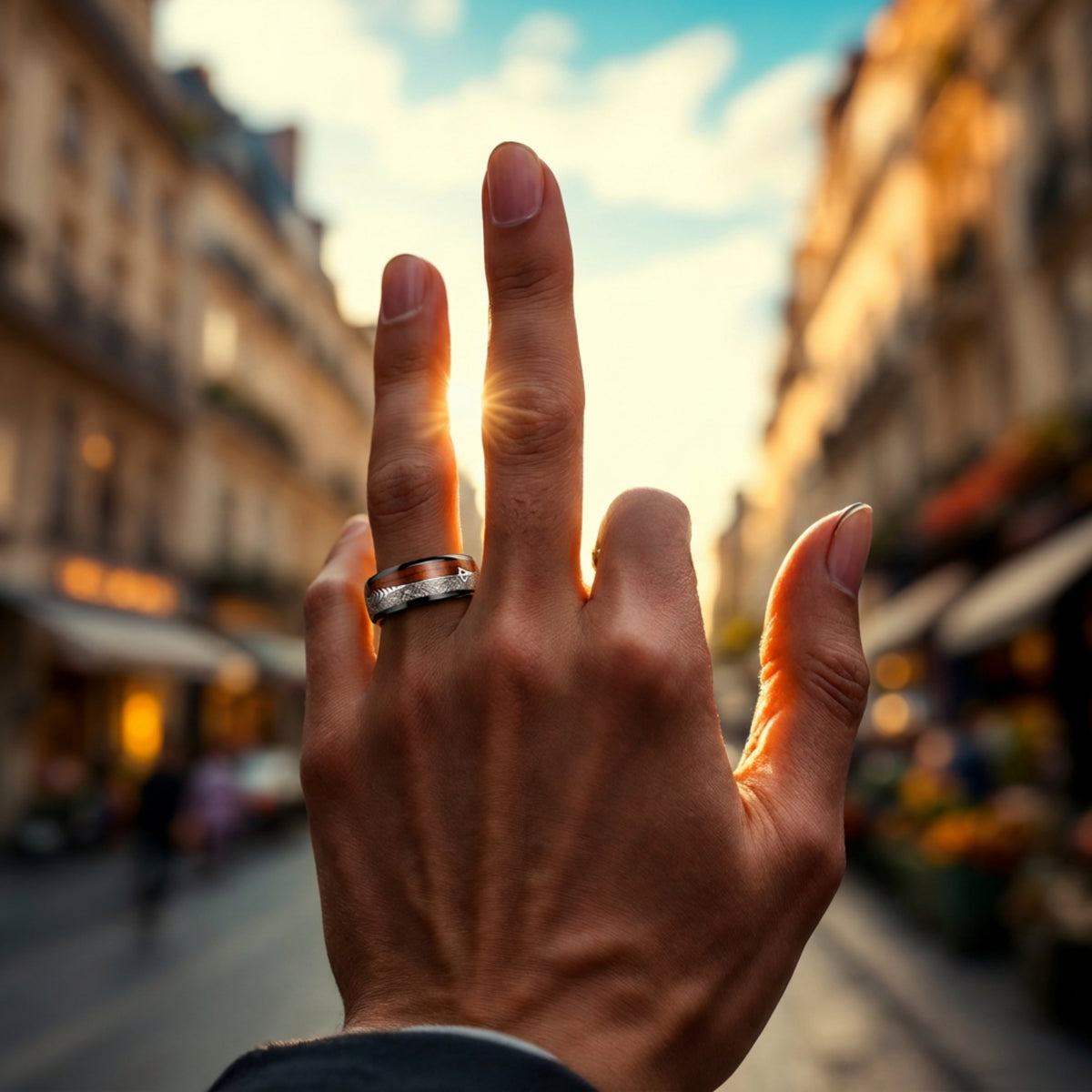 bague anneau homme | « L'archer »