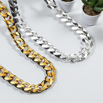 Chaine homme épaisse et serré cubaine, maille gourmette