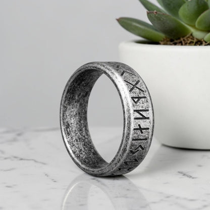 Bague homme viking,  Runique "Odins Kraft"