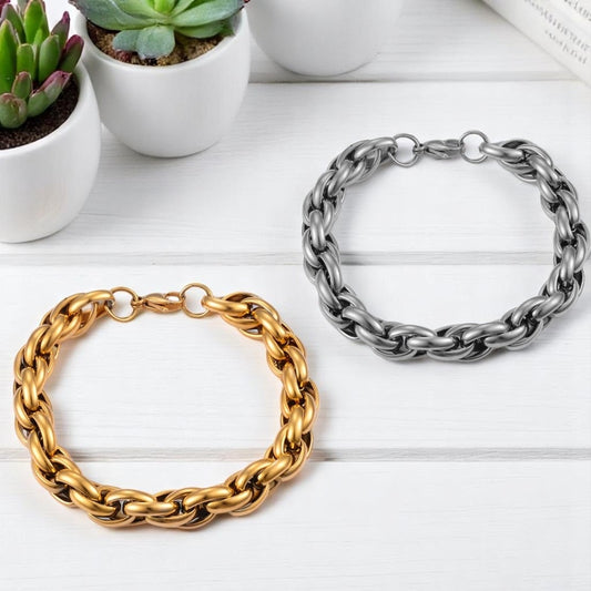 Bracelet homme- torsadé TWISTED ROOT™ : L'élégance naturelle au masculin