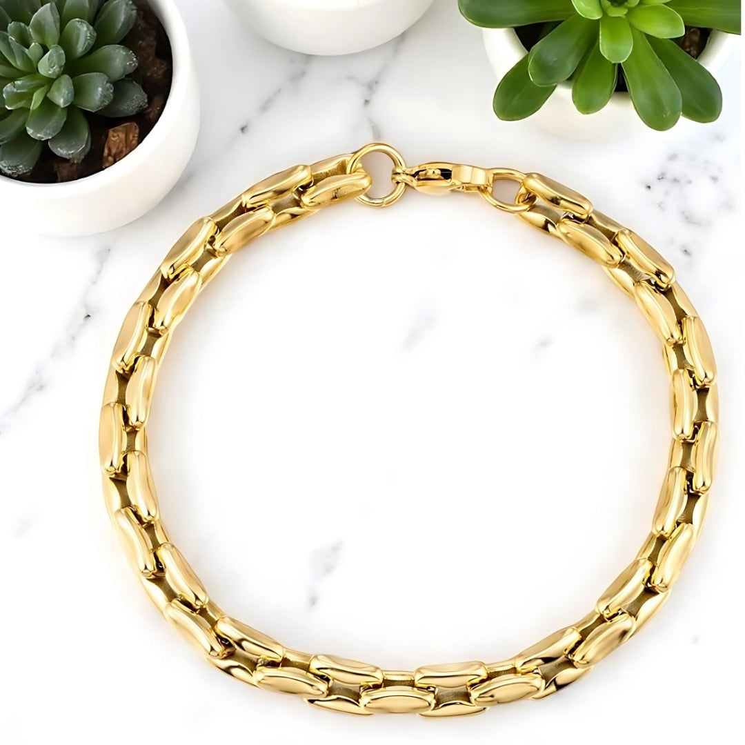 Bracelet homme- MASCULET™ ; L'élégance masculine en acier inoxydable