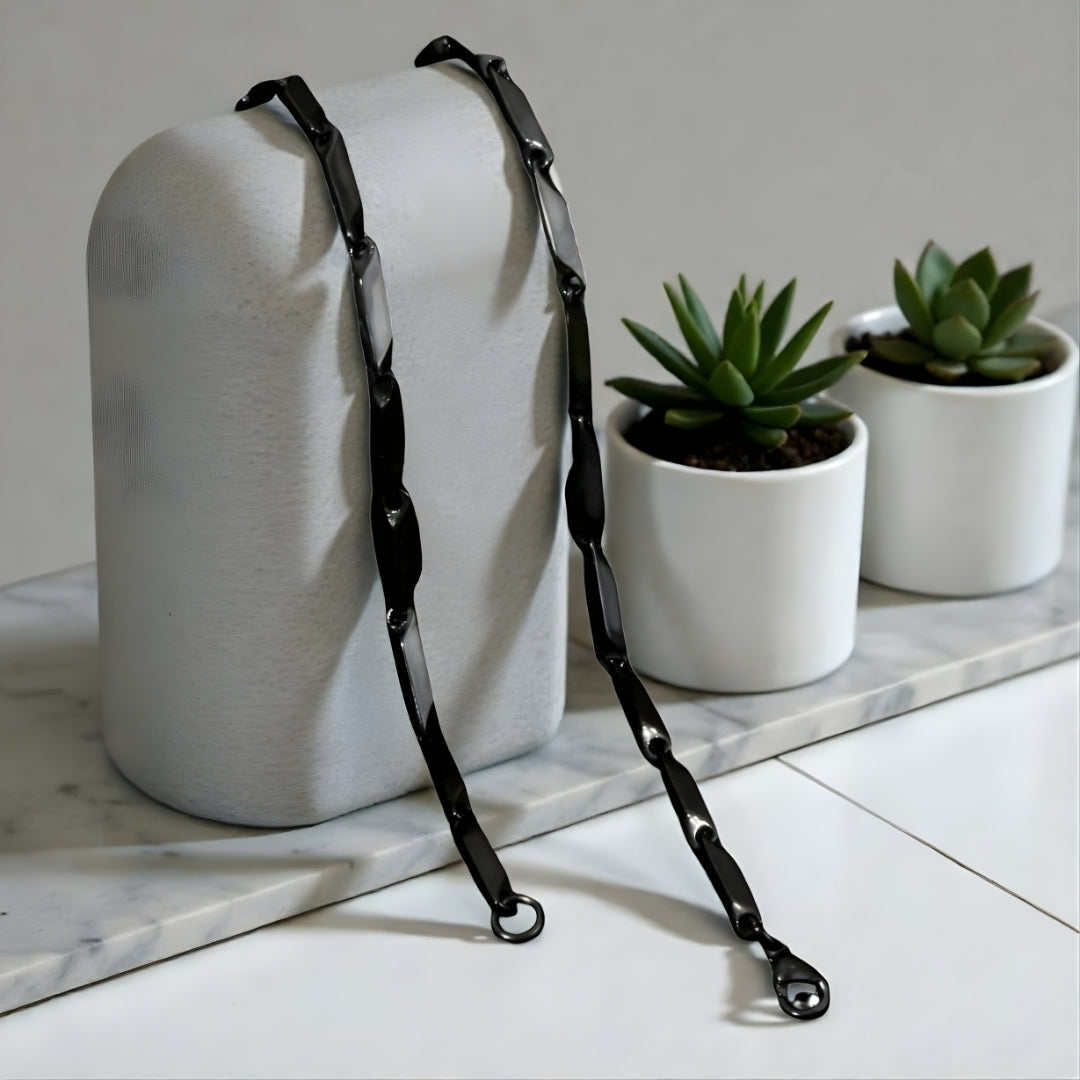 Chaine homme  maillons allongés| Intemporel