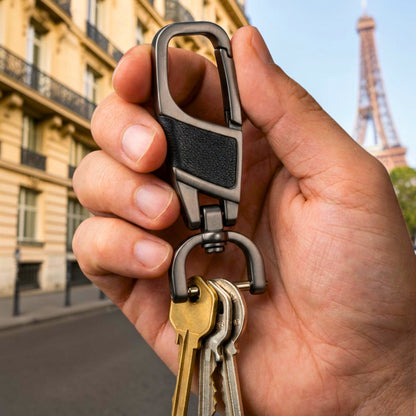Mousqueton Porte clé | petit mousqueton « Gunmetal Rotatif»