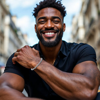 Bracelet homme-CHAINE DB II™ : Élégance et force au poignet