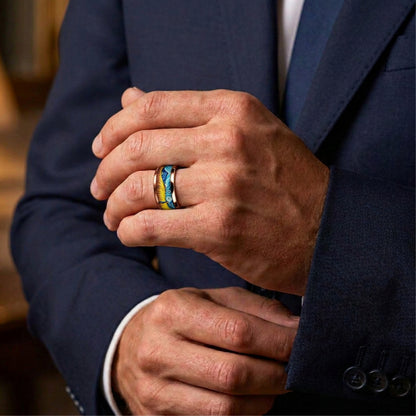 Bague pour homme | anneau « Le Champ Doré »
