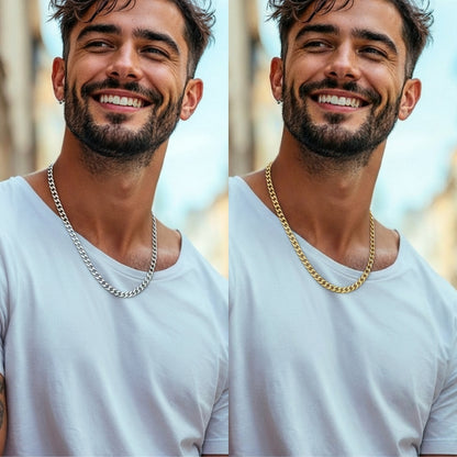 Chaine homme, collier Cubain | Robuste et stylé