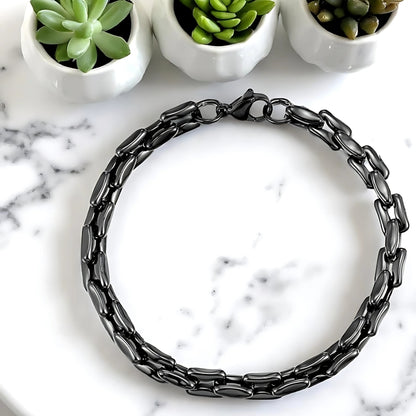 Bracelet homme- MASCULET™ ; L'élégance masculine en acier inoxydable
