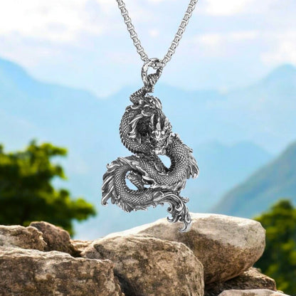 Collier homme- pendentif DRAGON CHINOIS