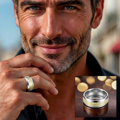 Bague personnalisé  |motifs de musique « Harmonie Nocturne »
