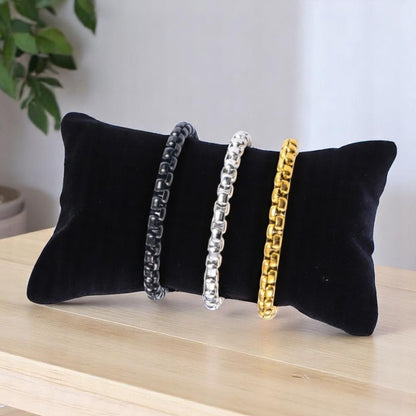 Bracelet homme- bracelet chaîne à petits maillons