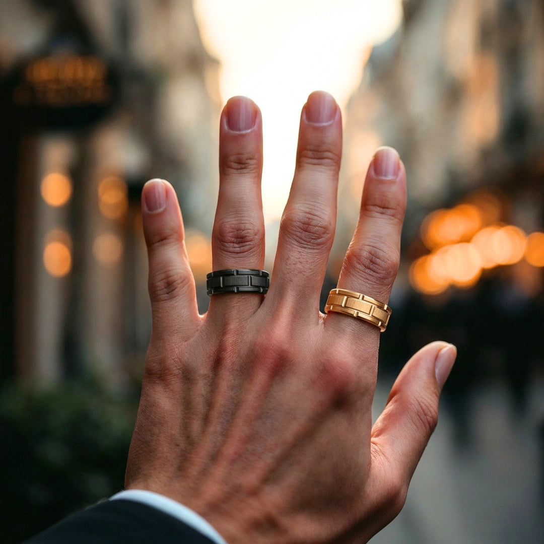 Bague homme "Barycentre" |  Architectural