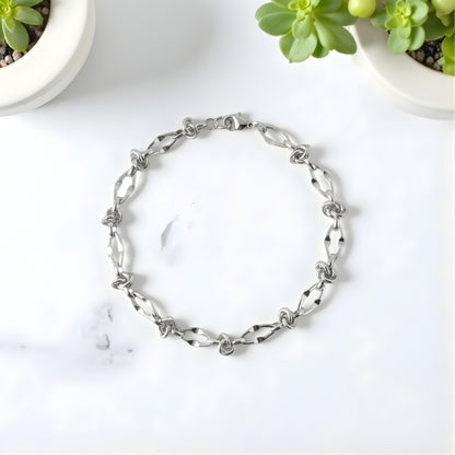 Bracelet homme à maillons look barbelés | Audacieux