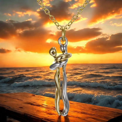 Collier homme- collier femme- pendentif COUPLE AMOUREUX  : l'amour à porter