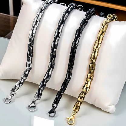 Bracelet homme- MASCULET™ ; L'élégance masculine en acier inoxydable