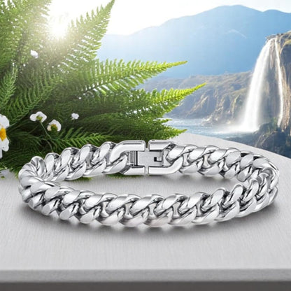 Bracelet homme- maillon MIAMI-CUBANO™ : style intemporel et raffinement