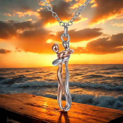Collier homme- collier femme- pendentif COUPLE AMOUREUX  : l'amour à porter