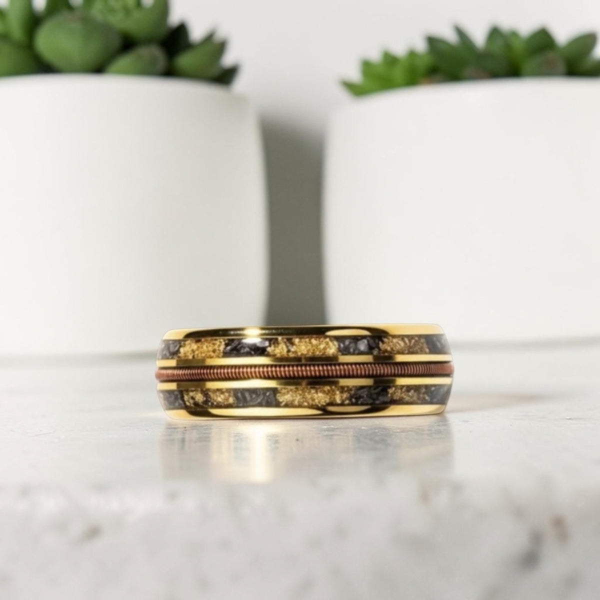 Anneau homme | Alliance « Inlay Ring »