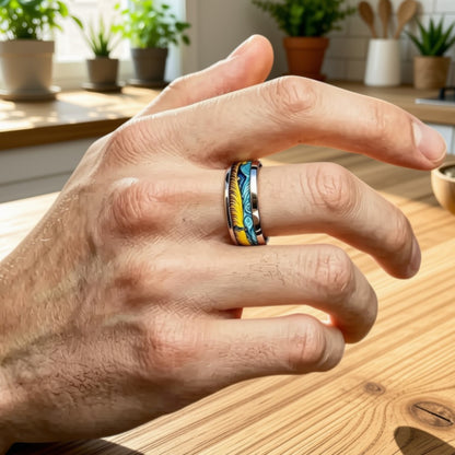 Bague pour homme | anneau « Le Champ Doré »