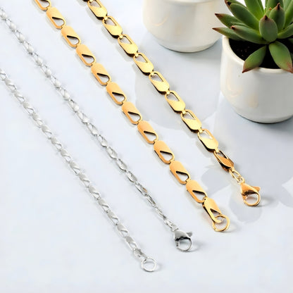 Chaine homme Maillons Paperclip | Élégance Intemporelle