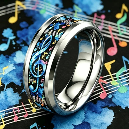 Bague tendance | motif Clé de Sol Mélodie Harmonieuse