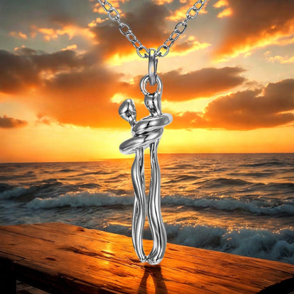 Collier homme- collier femme- pendentif COUPLE AMOUREUX  : l'amour à porter