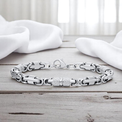 Bracelet homme-BYZANTIN HM™ : l'élégance historique à votre poignet