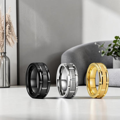Bague homme "Barycentre" |  Architectural