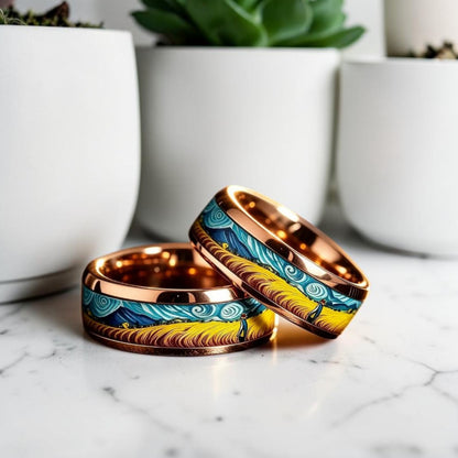 Bague pour homme | anneau « Le Champ Doré »