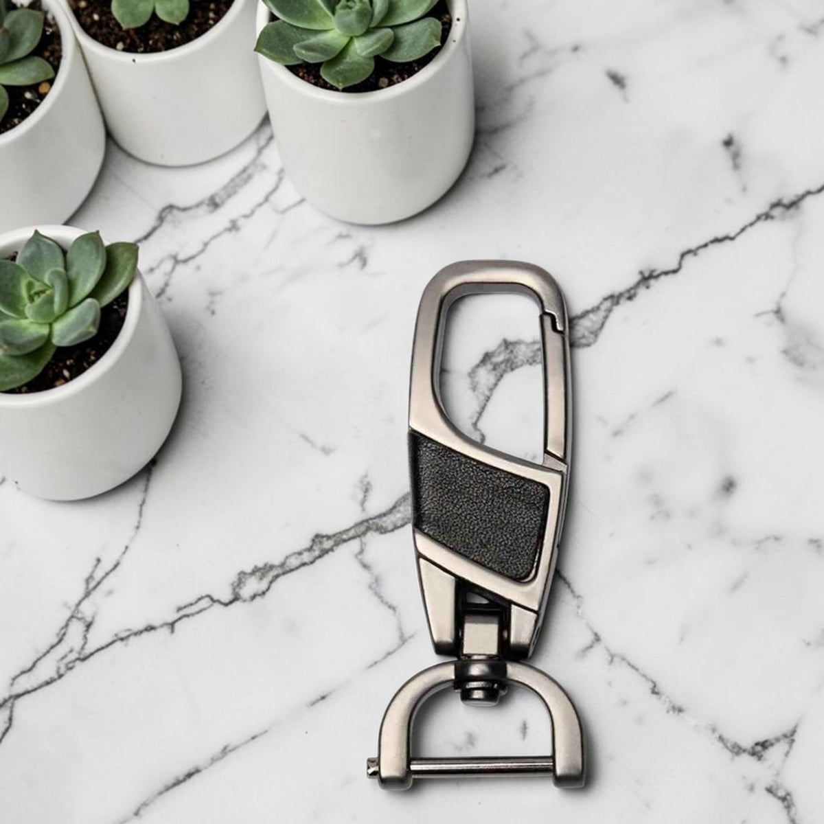 Mousqueton Porte clé | petit mousqueton « Gunmetal Rotatif»