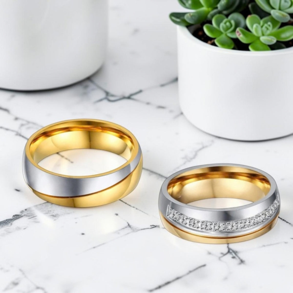 Bague couple | promesse d'amour "L'Union Parfaite"