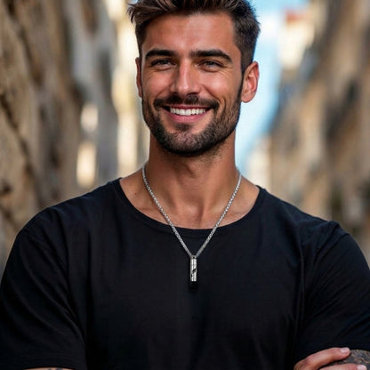 Collier homme, pendentif LUVSCENT™ | Pendentif diffuseur de bonheur