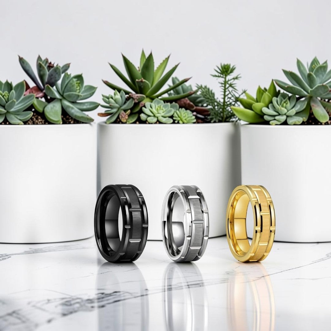 Bague homme "Barycentre" |  Architectural