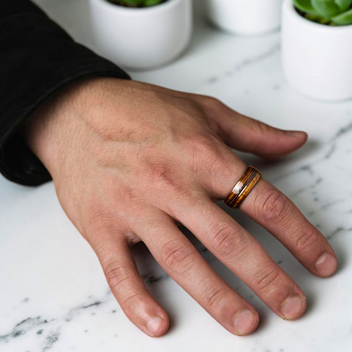Bague pour homme | « tonneau de whisky »