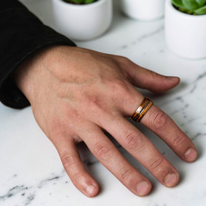 Bague pour homme | « tonneau de whisky »