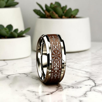 Bague pour homme |viking, « Compass Vegvisir »