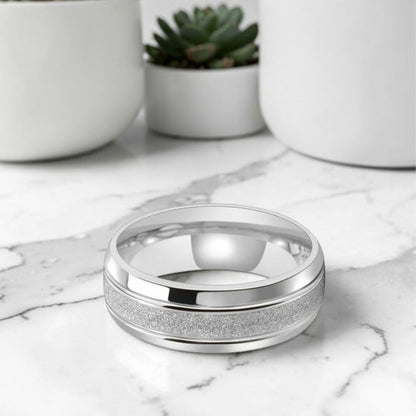Alliance pour homme | Bague de fiançailles « Titan Biseautée »