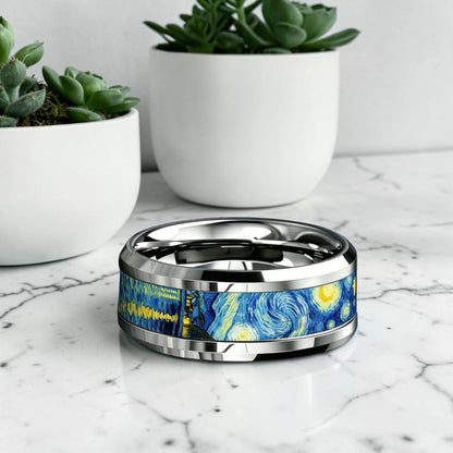 Bague pour homme | anneau « L’Étoile de Van Gogh »