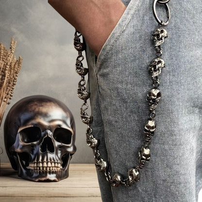 CHAINE SKULLUS ™ ; Chaîne de pantalon crânes multiples