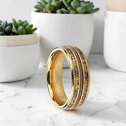 Anneau homme | Alliance « Inlay Ring »