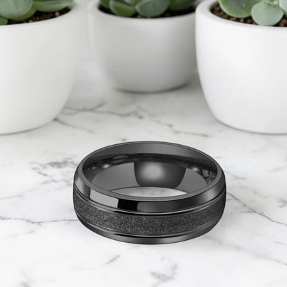 Alliance pour homme | Bague de fiançailles « Titan Biseautée »