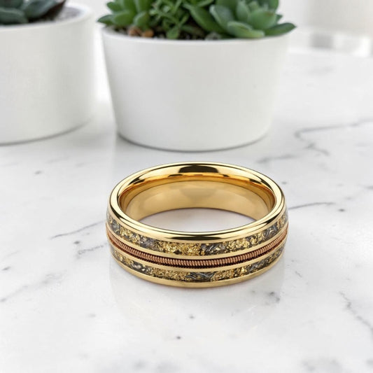 Anneau homme | Alliance « Inlay Ring »