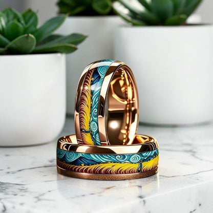 Bague pour homme | anneau « Le Champ Doré »