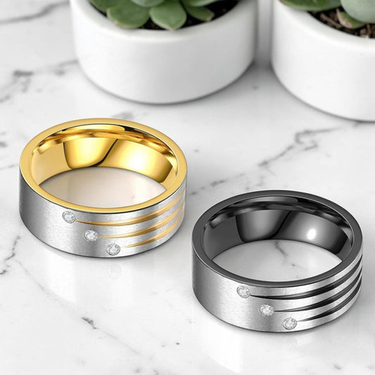 Bague couple | fiançailles ou promesse d amour « Étoiles Filantes »