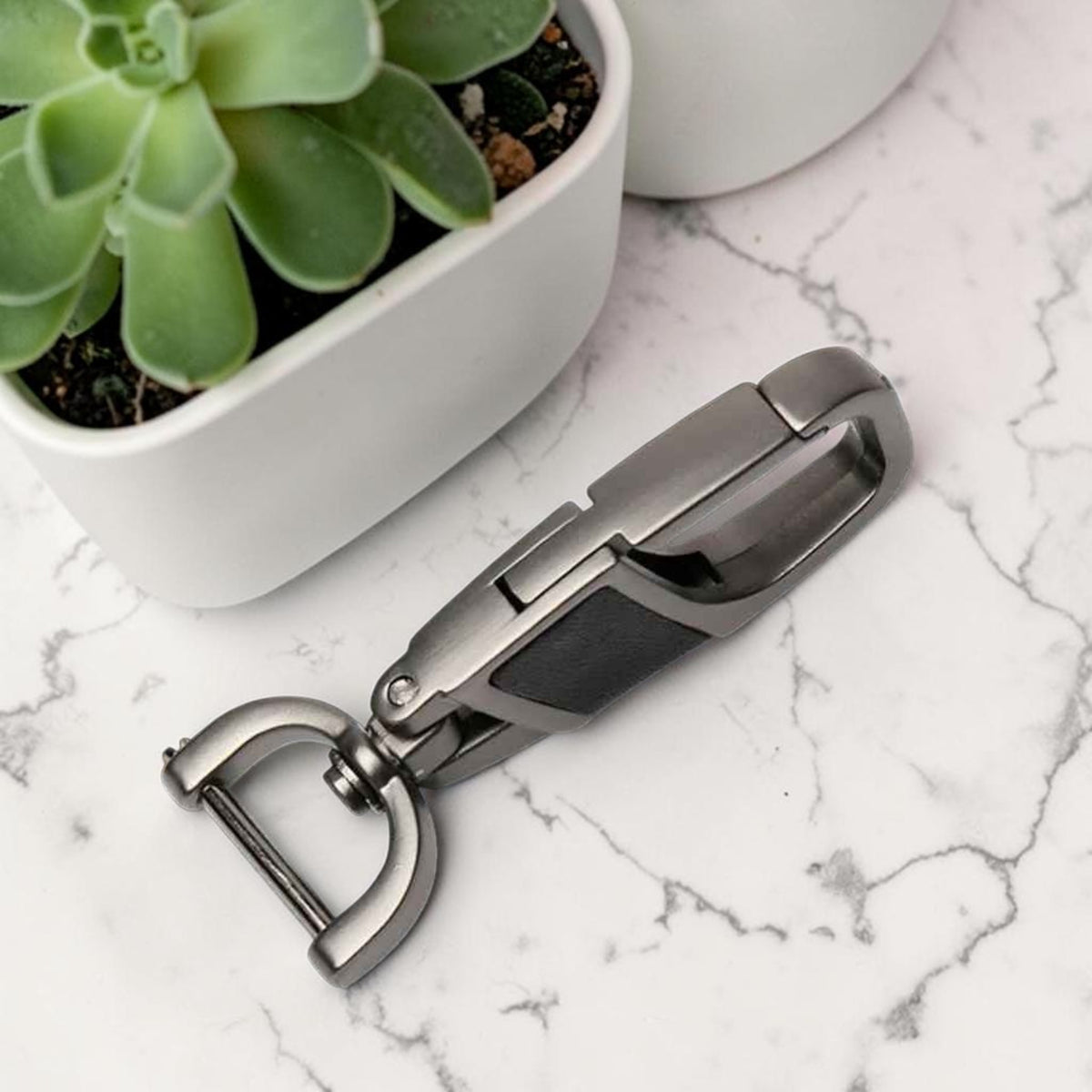 Mousqueton Porte clé | petit mousqueton « Gunmetal Rotatif»