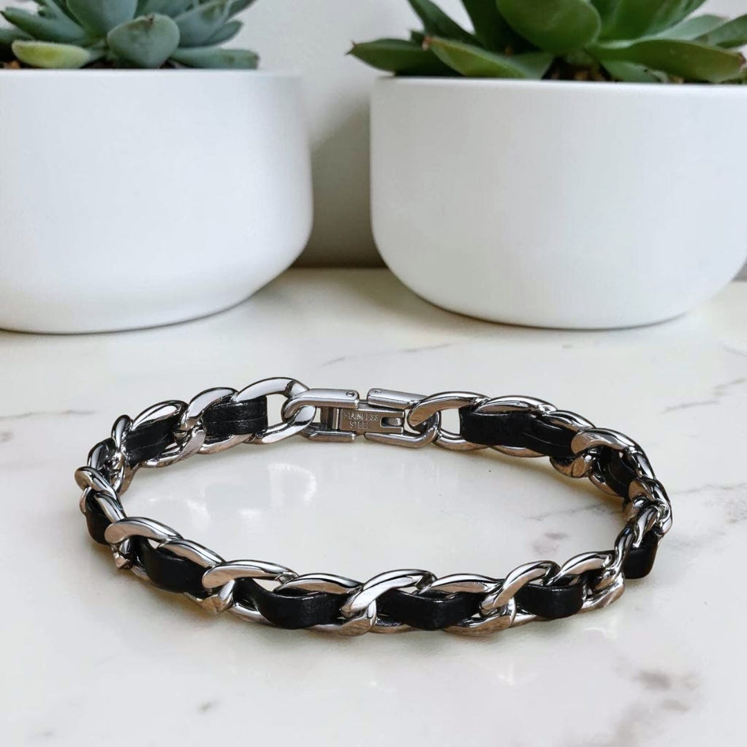 Bracelet homme, "L'Épicentre" | Élégance Polyvalente