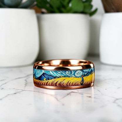 Bague pour homme | anneau « Le Champ Doré »