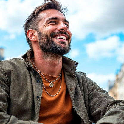 Collier homme- pendentif LÉOTOP II™ : L'Emblème du Pouvoir Masculin