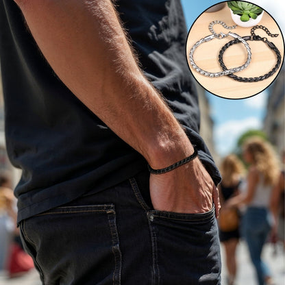 Bracelet homme-TWISTED SNAKE™,  L'élégance serpentine au poignet