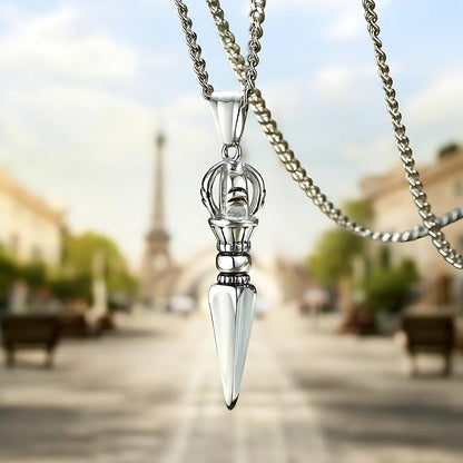 Collier homme- pendentif GANDHANRA™  : L'Amulette de Protection Ultime