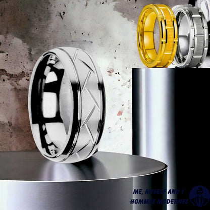 Bague homme- DRAGONS CELTIQUES ™ |Superbe bagues  couleur unies